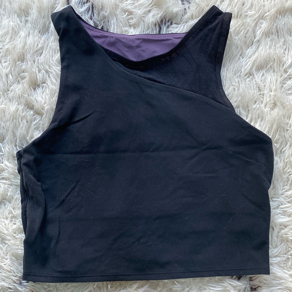 Athleta Conscious Lace Crop D -DD+ size small black